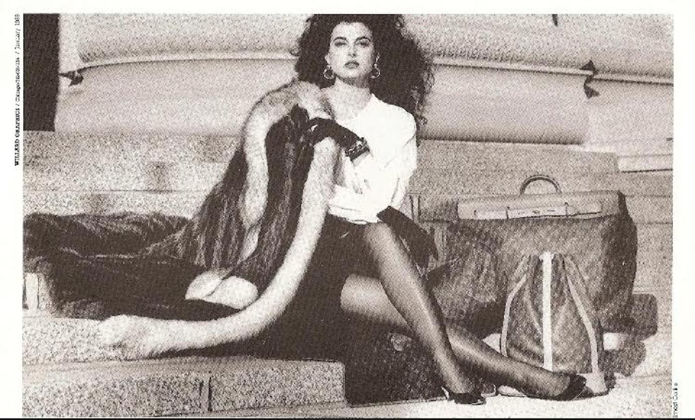 Kerry Harper Melchi in a 1988 photo shoot by Ernest Collins.